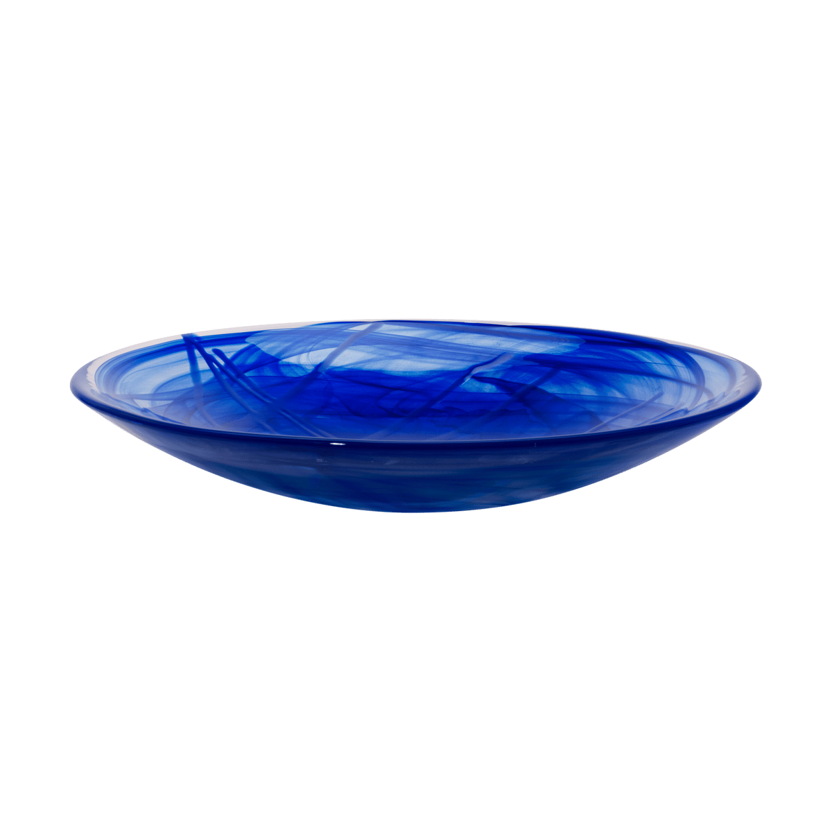 Kosta Boda Contrast saucer 380 mm Blue-blue | Scandinavian Design | Serving platters & dishes | Blue