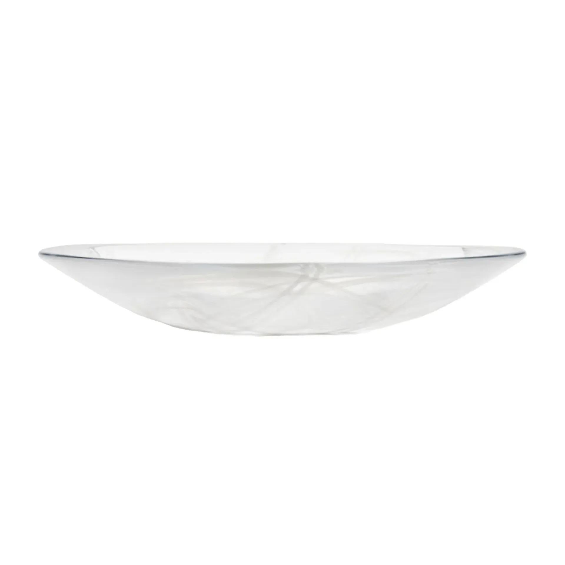 Contrast saucer 380 mm, White-white Kosta Boda