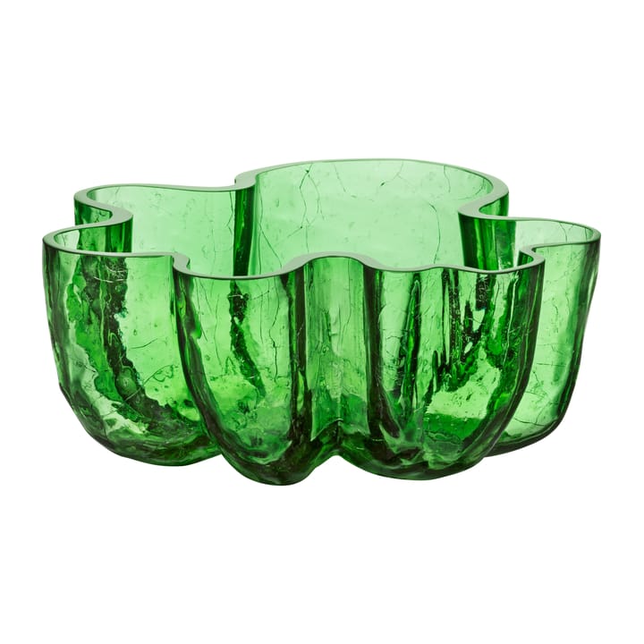 Crackle bowl 105 mm - Green - Kosta Boda