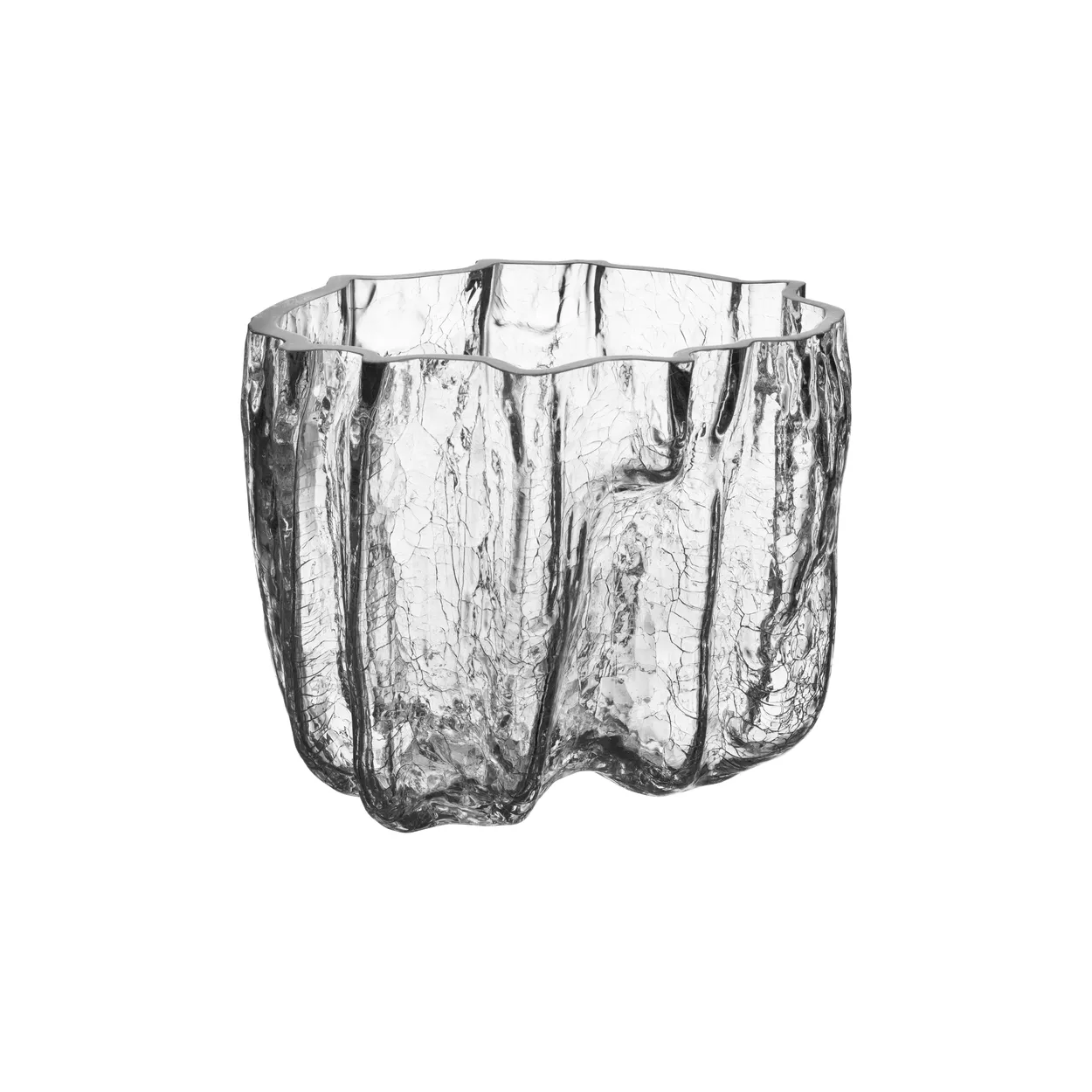 Kosta Boda Crackle bowl large clear | Scandinavian Design | Serving bowls | Transparent
