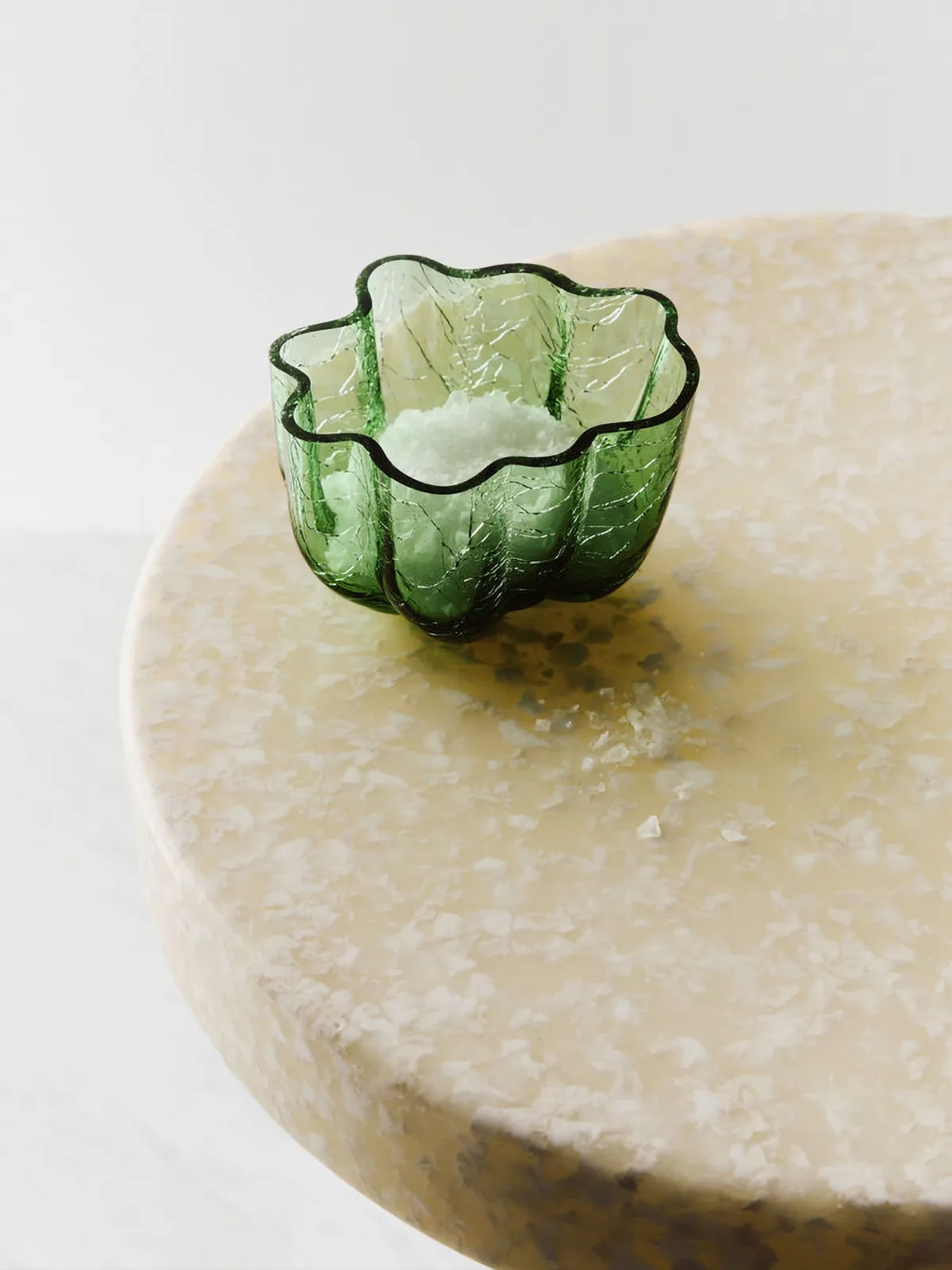 Crackle candle holder 5,8 cm, Dark green Kosta Boda