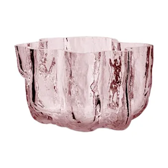 Kosta Boda Crackle candle holder 5,8 cm Pink | Scandinavian Design | Tea light holders, lanterns & candle dishes | Pink