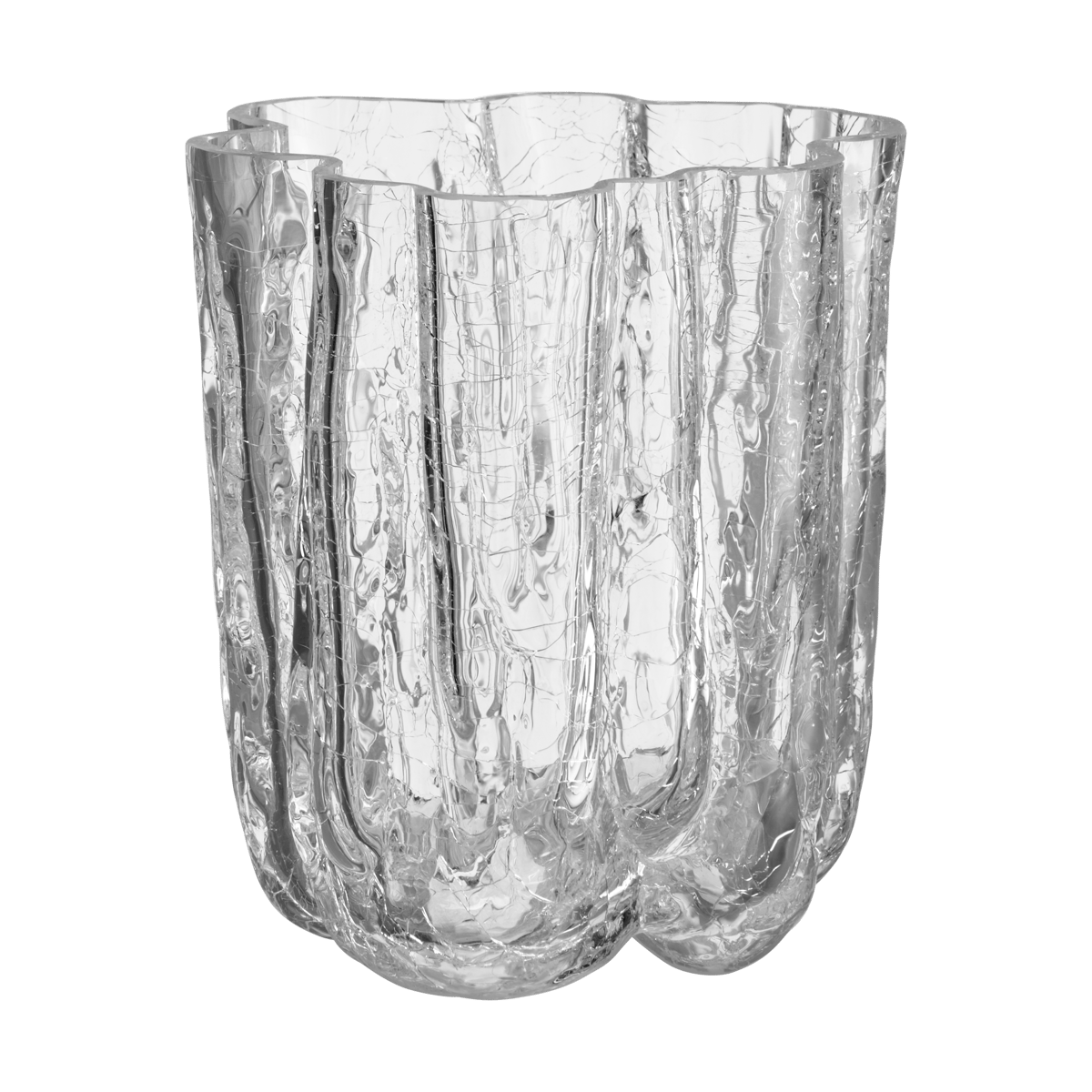 Kosta Boda Crackle vase 12,1 cm Clear | Scandinavian Design | Vases | Transparent