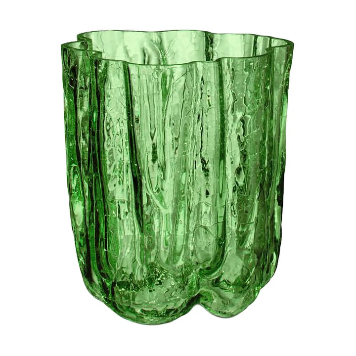 Crackle vase 12,1 cm - Dark green - Kosta Boda