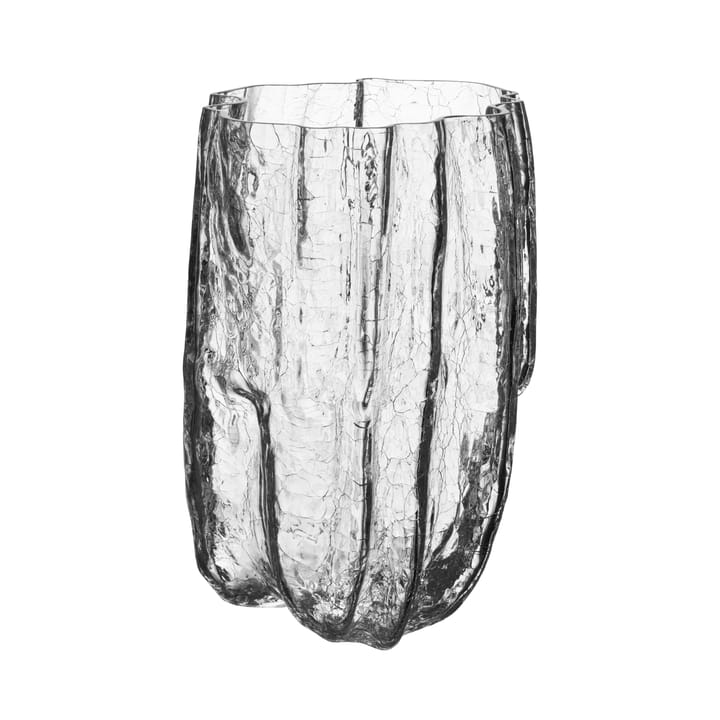 Crackle vase 270 mm - clear - Kosta Boda