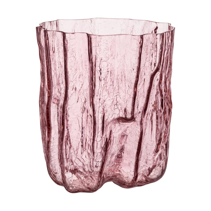 Crackle vase 270 mm - Pink - Kosta Boda