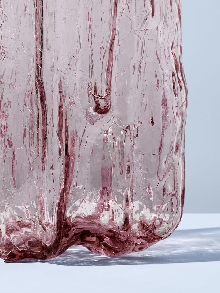 Crackle vase 270 mm - Pink - Kosta Boda