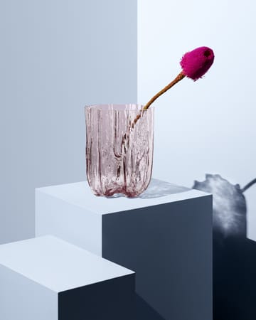 Crackle vase 270 mm - Pink - Kosta Boda