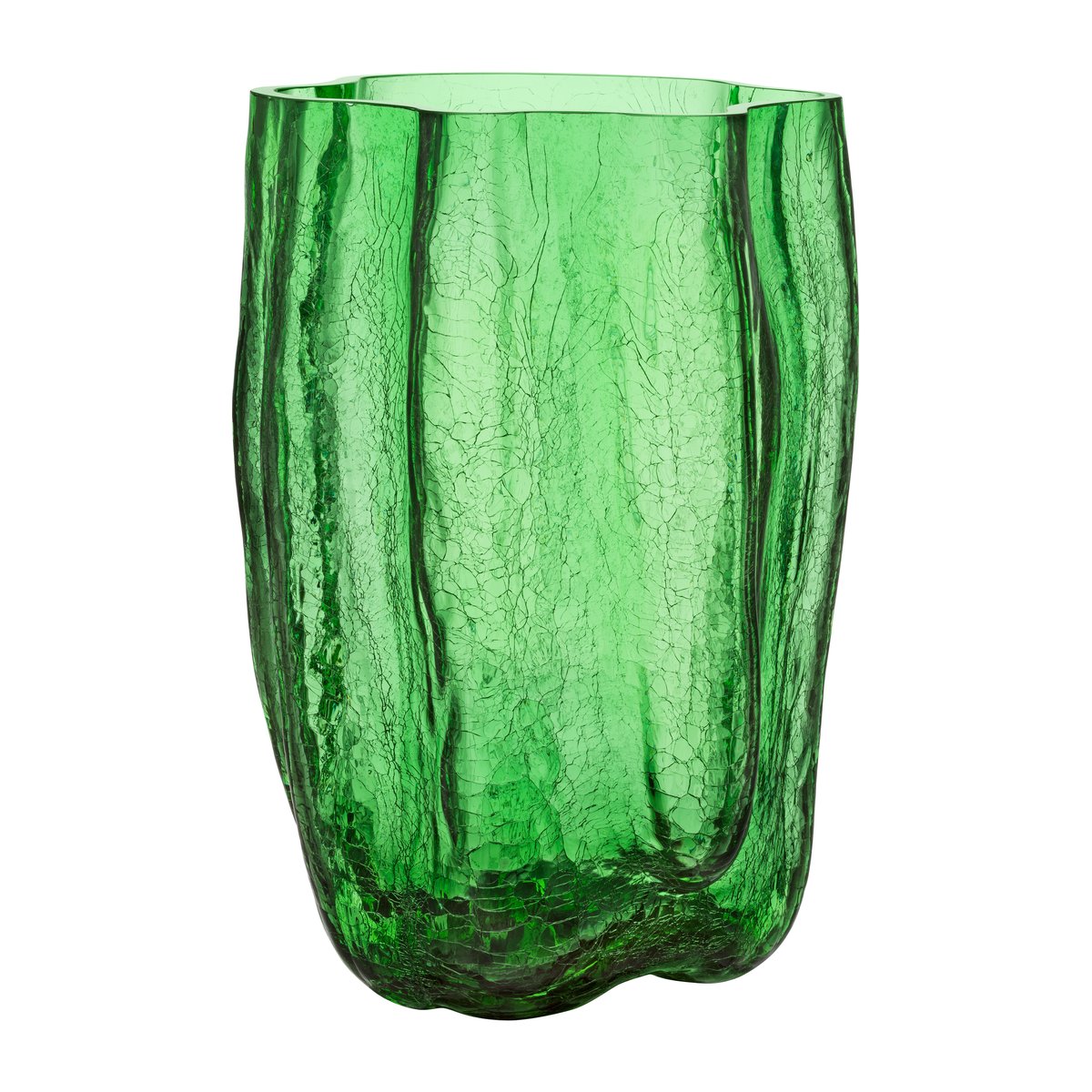 Kosta Boda Crackle vase 37 cm Green | Scandinavian Design | Vases | Green