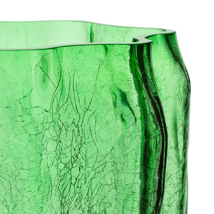 Crackle vase 370 mm - Green - Kosta Boda