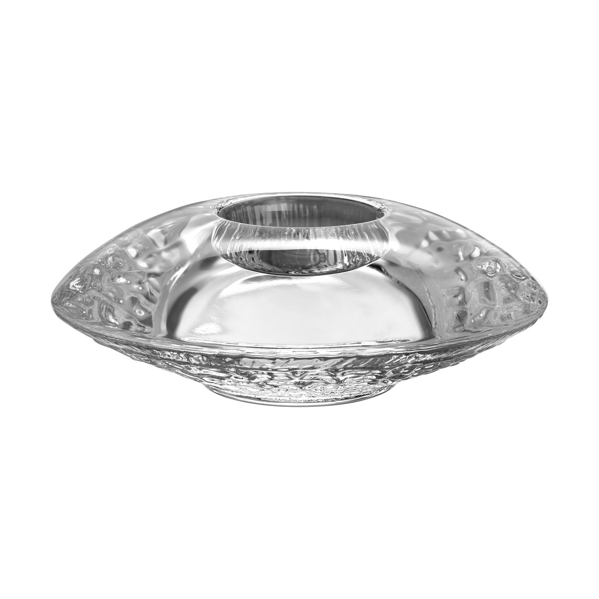 Kosta Boda Discus votive 140 mm Clear | Scandinavian Design | Tea light holders, lanterns & candle dishes | Transparent