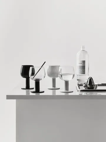 Father’s glass - White-black, 4-pack - Kosta Boda
