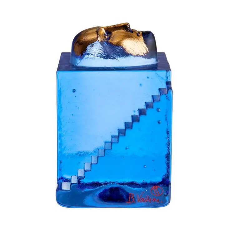 Kosta Boda Fortress Man BV AC-25 Blue | Scandinavian Design | Porcelain figurines & sculptures | Blue