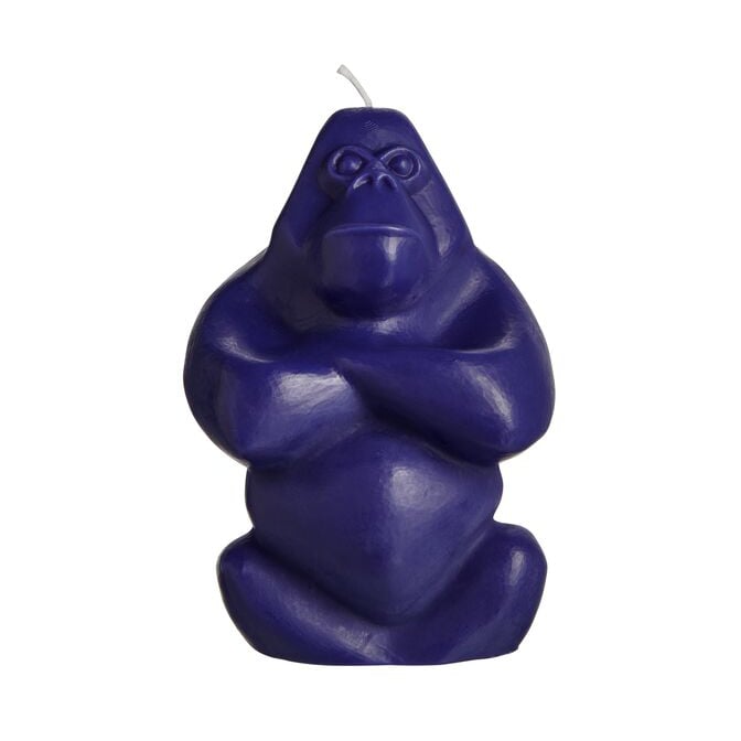 Kosta Boda Gabba Gabba Hey candle 11.5 cm Blue
