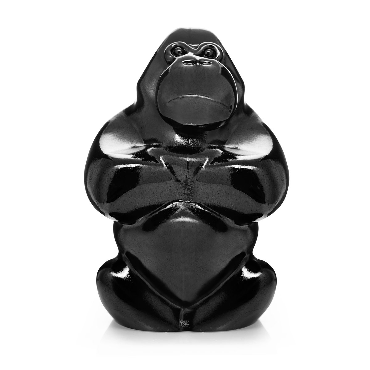 Kosta Boda Gabba Gabba Hey sculpture 305 mm Black | Scandinavian Design | Glass art | Black