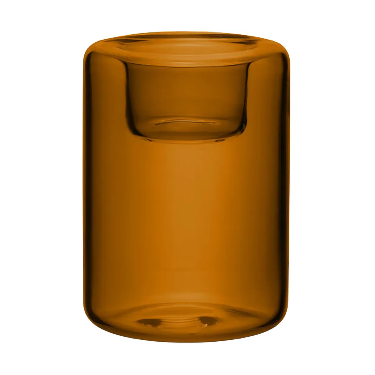 Happy candle holder 3 pieces, Amber Kosta Boda