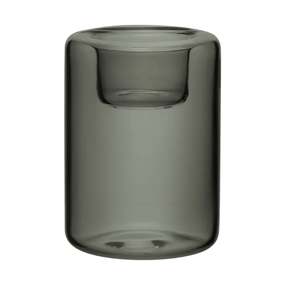 Happy candle holder 3 pieces, Anthracite Kosta Boda