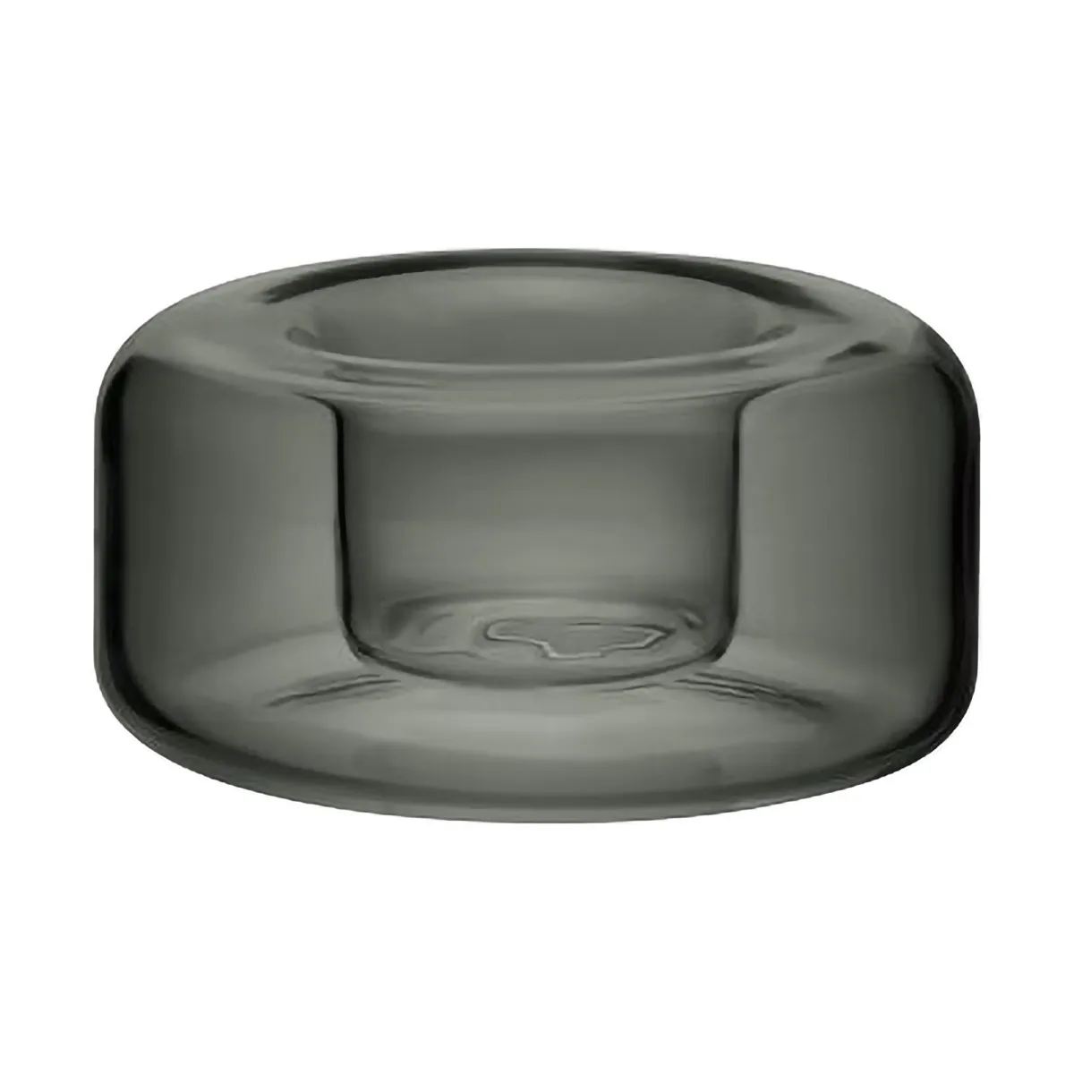 Happy candle holder 4.7 cm, Anthracite Kosta Boda