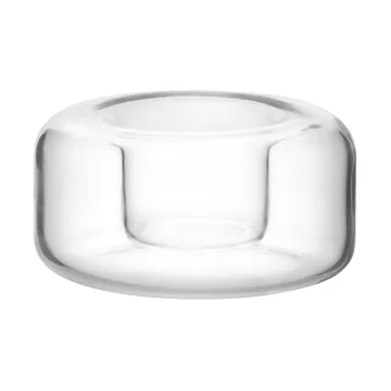 Happy candle holder 4.7 cm - Clear - Kosta Boda