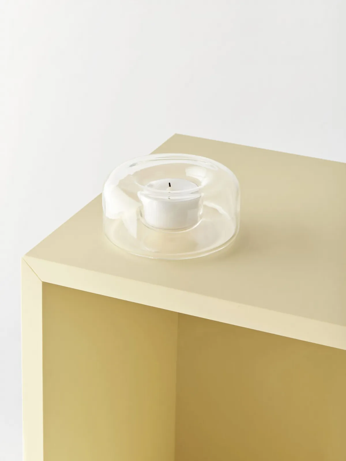 Happy candle holder 4.7 cm, Clear Kosta Boda