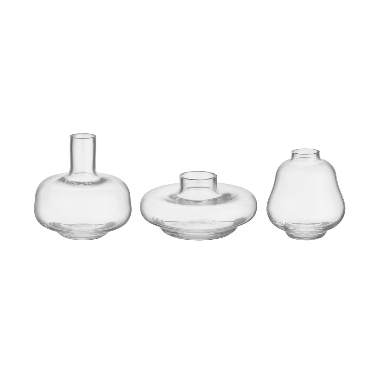 Kosta Boda Kappa vase set of 3 Clear | Scandinavian Design | Vases | Transparent