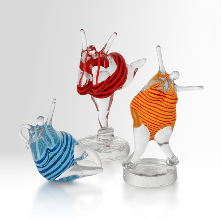 KE 'Badlycka' glass sculpture - Red - Kosta Boda