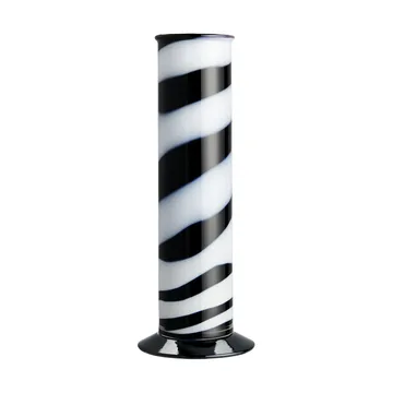 Lab cylinder vase 30 cm - Black-white - Kosta Boda
