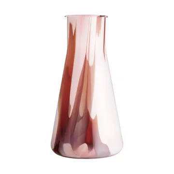Lab Erlenmeyer vase 30.5 cm - Red-white-pink - Kosta Boda