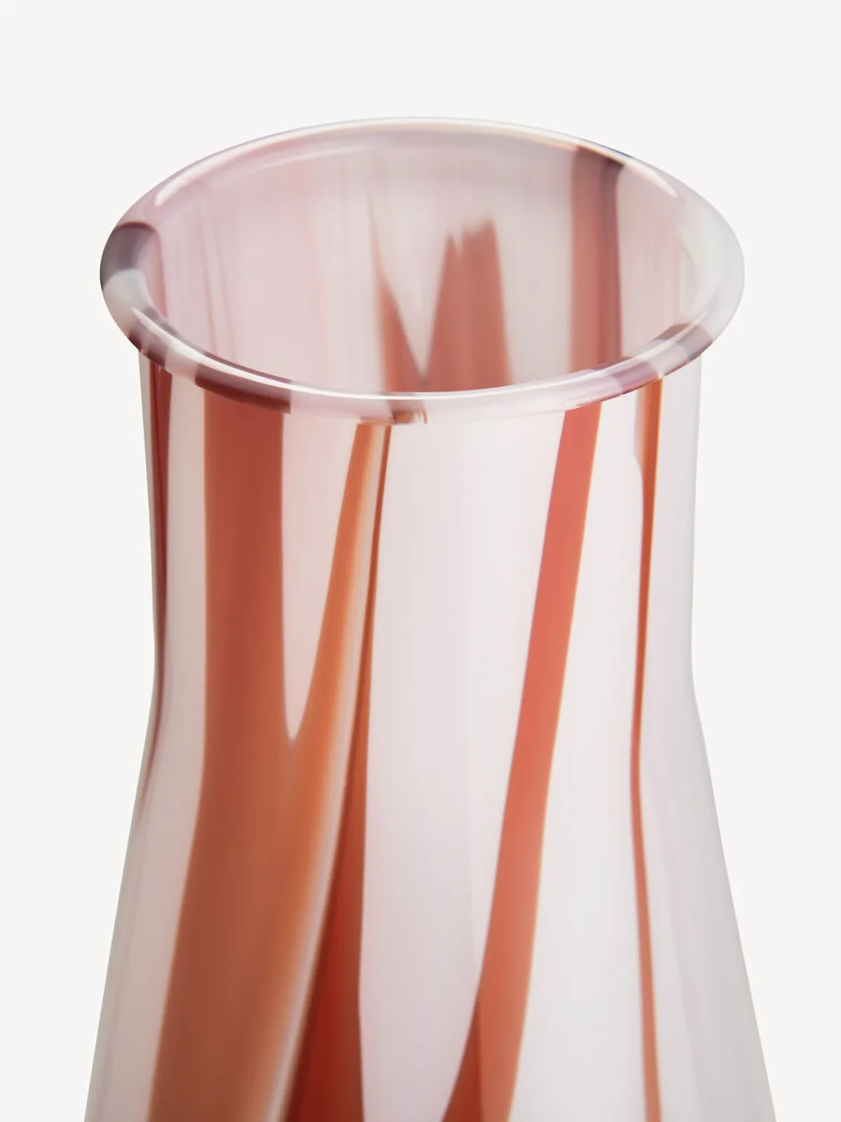 Lab Erlenmeyer vase 30.5 cm, Red-white-pink Kosta Boda
