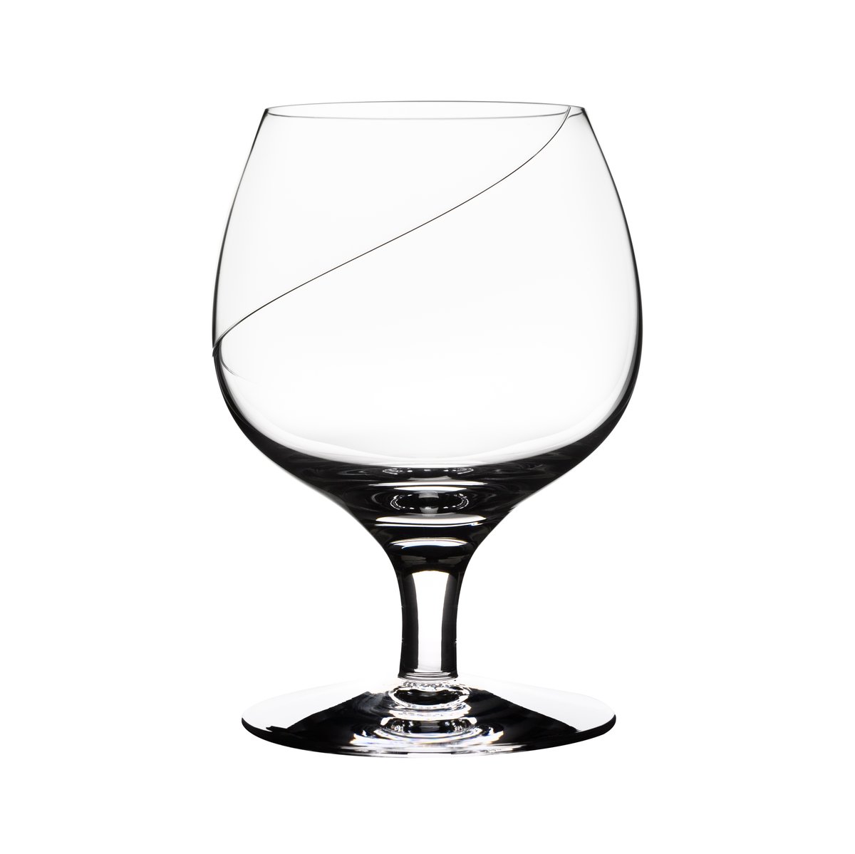 Kosta Boda Line brandy glass 26 cl Clear | Scandinavian Design | Transparent