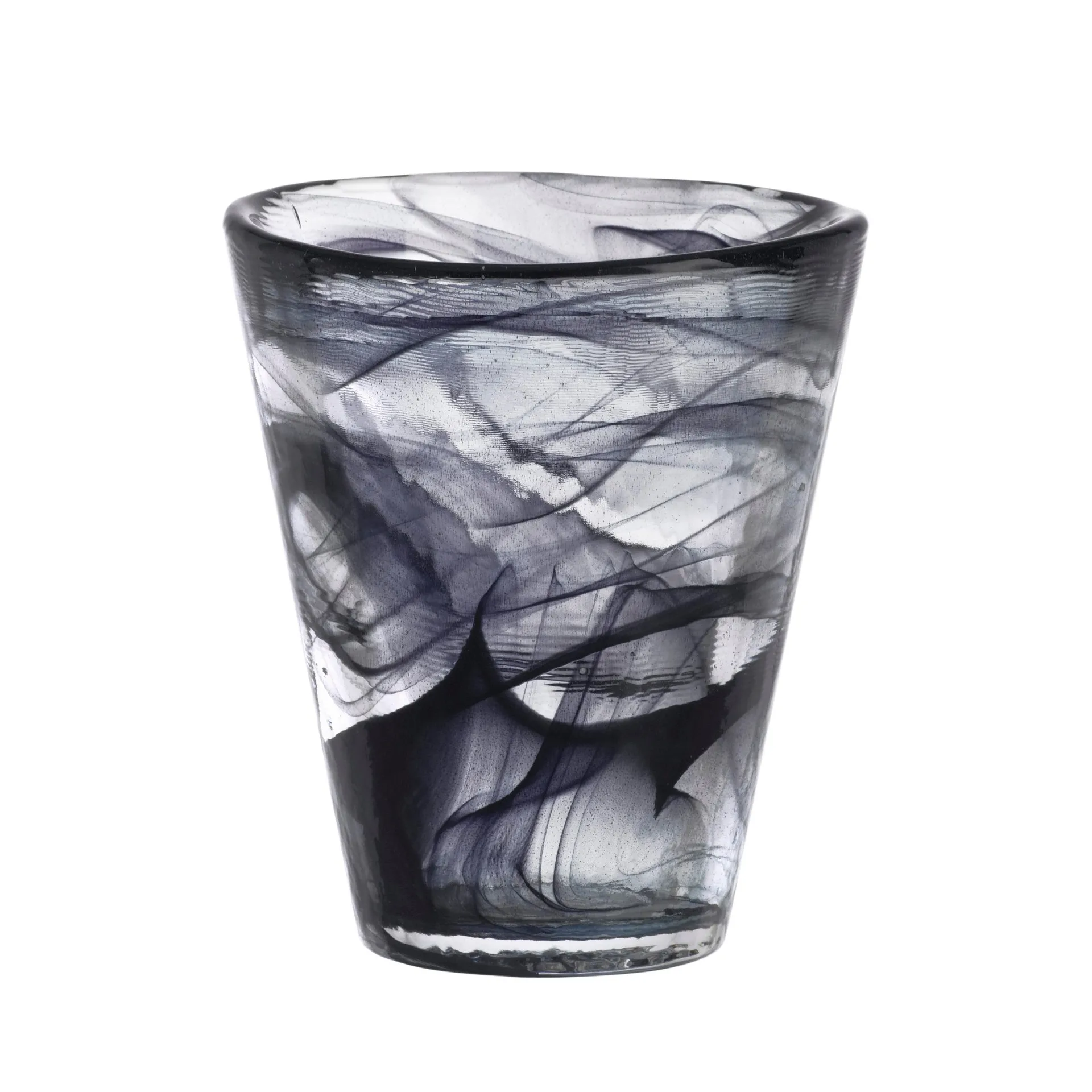 Mine glass, black Kosta Boda
