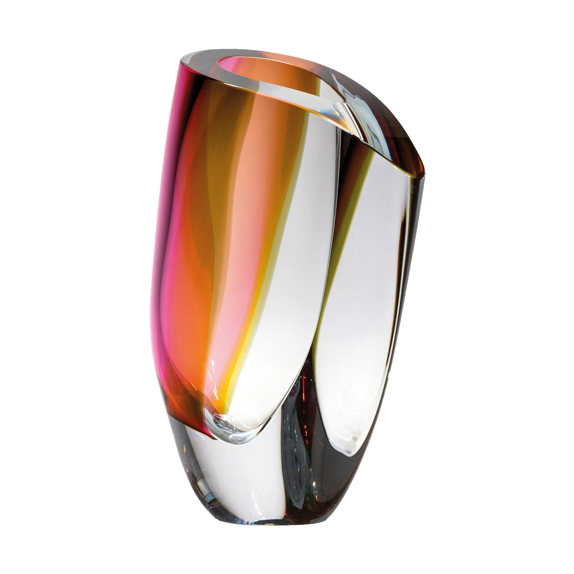 Mirage vase 31 cm, Grey-red Kosta Boda