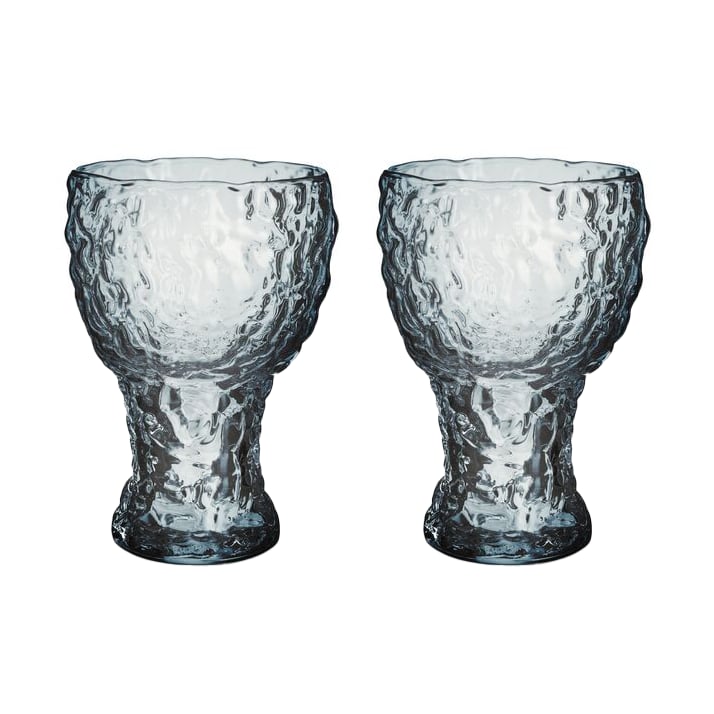 Kosta Boda Moss highball glass circular 42 cl 2-pack Blue