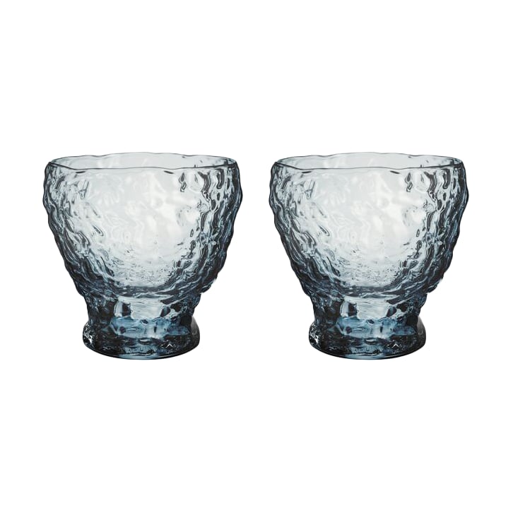 Kosta Boda Moss tumbler glass circular 33 cl 2-pack Blue