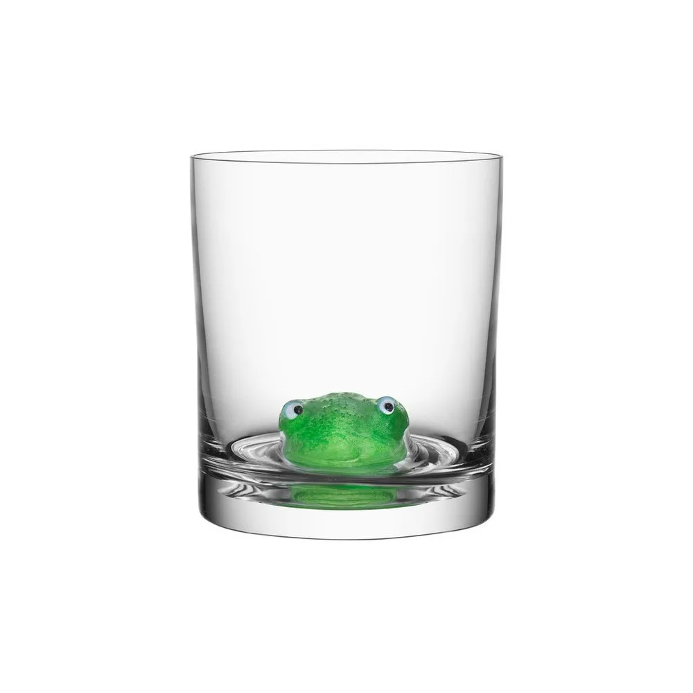 Kosta Boda New Friends glass 46 cl frog | Scandinavian Design | Drinking glasses & tumblers | Green