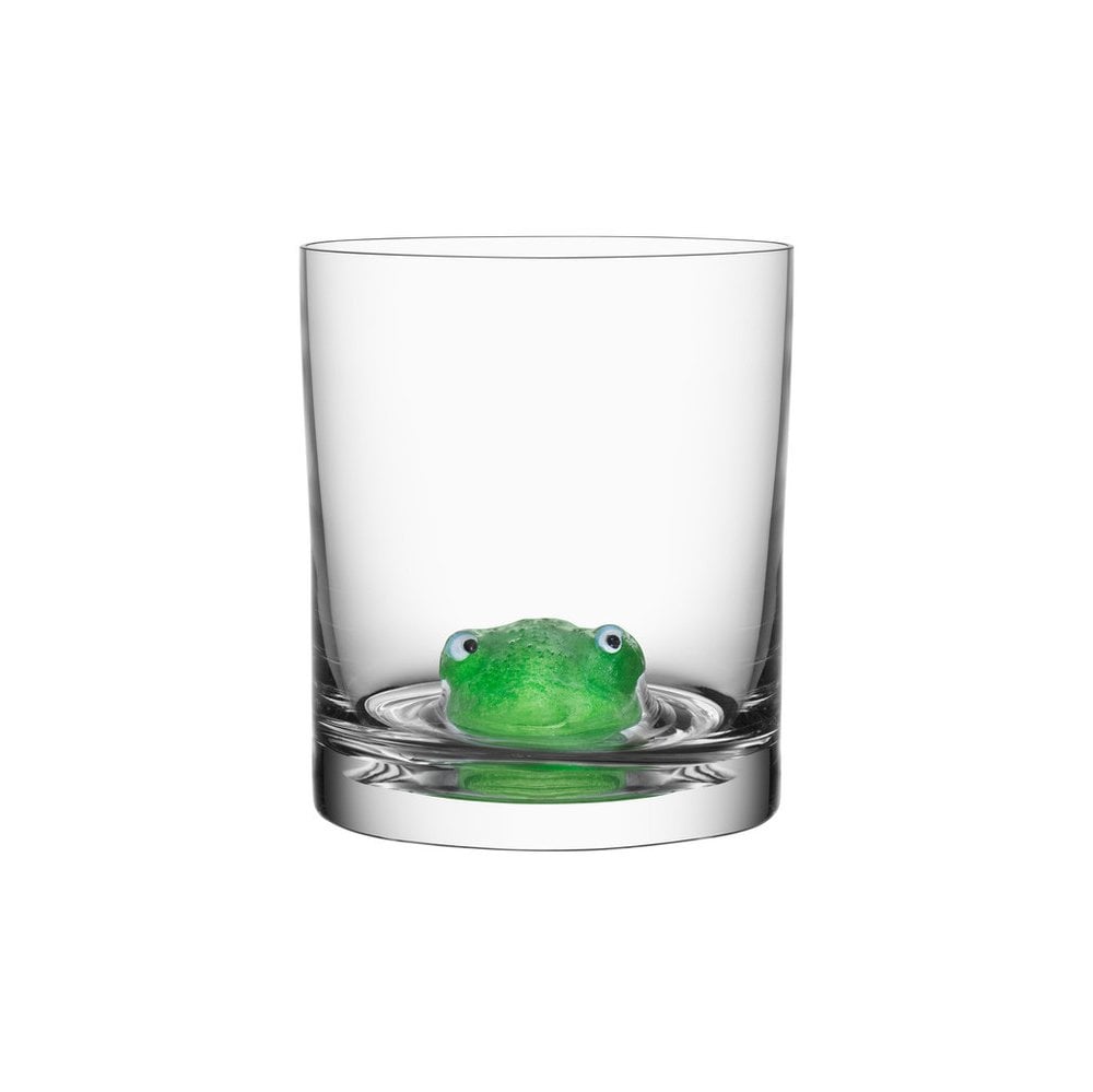 Kosta Boda New Friends glass 46 cl frog | Scandinavian Design | Drinking glasses & tumblers | Green