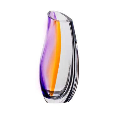 Orchid vase 370 mm - Purple-amber - Kosta Boda