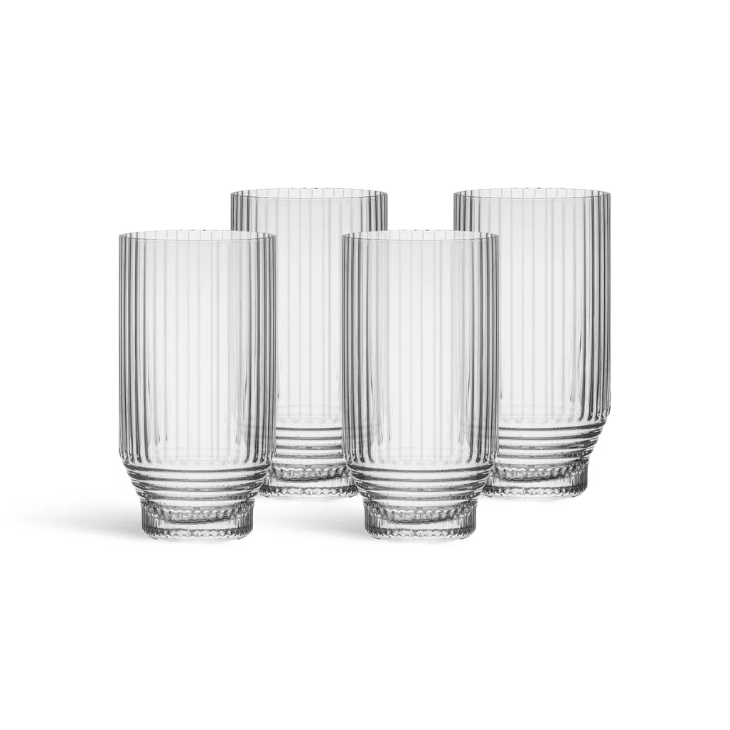 Pavilion highball glass, Clear, 30 cl, 4-pack Kosta Boda