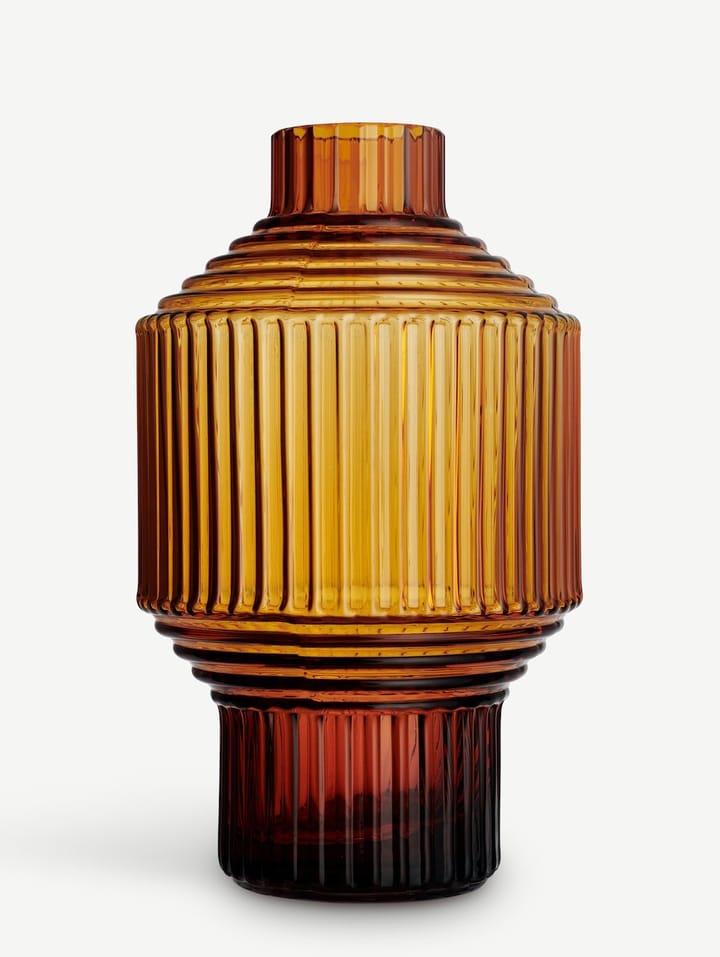 Pavilion vase dark 134 mm - Amber - Kosta Boda