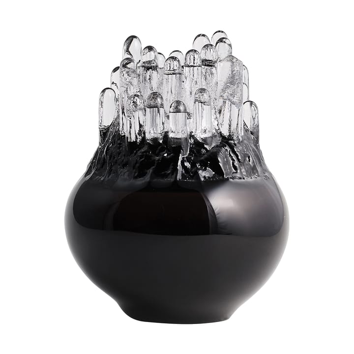 Polar candle holder 190 mm - Black - Kosta Boda