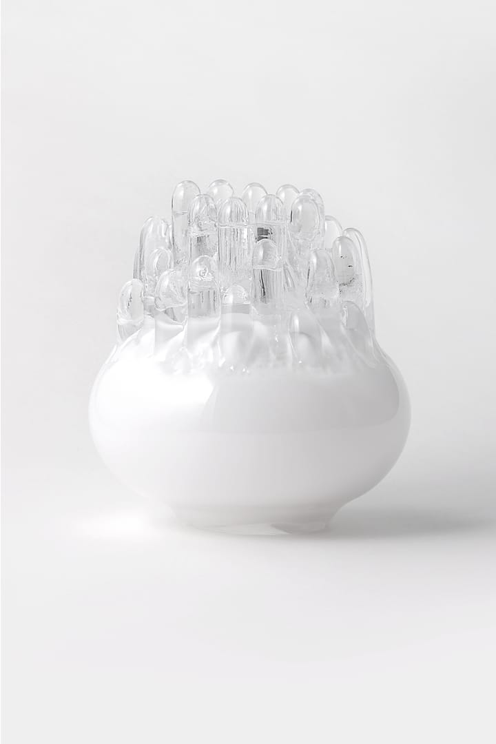 Polar candle holder 330 mm - White - Kosta Boda