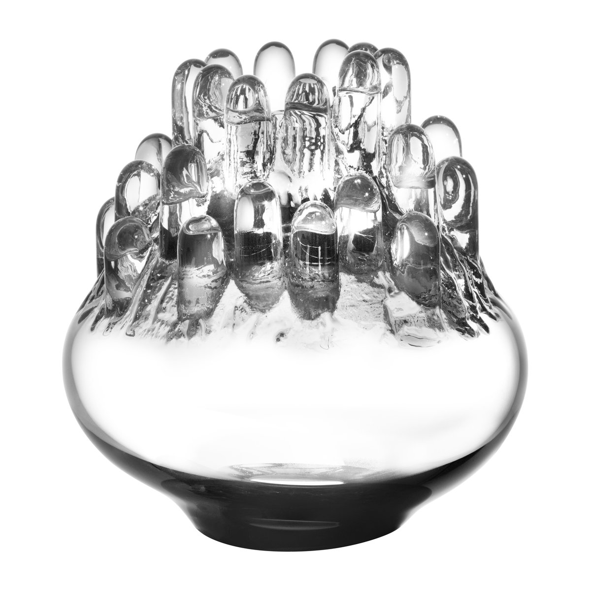 Kosta Boda Polar candle stick medium 20 cm Clear | Scandinavian Design | Candle holders | Transparent