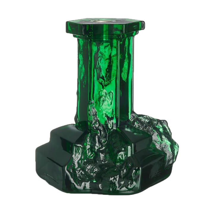 Rocky Baroque candle sticks 175 mm - Emerald green - Kosta Boda