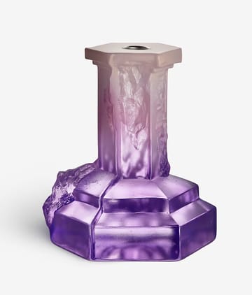 Rocky Baroque candle sticks 175 mm - Lilac - Kosta Boda