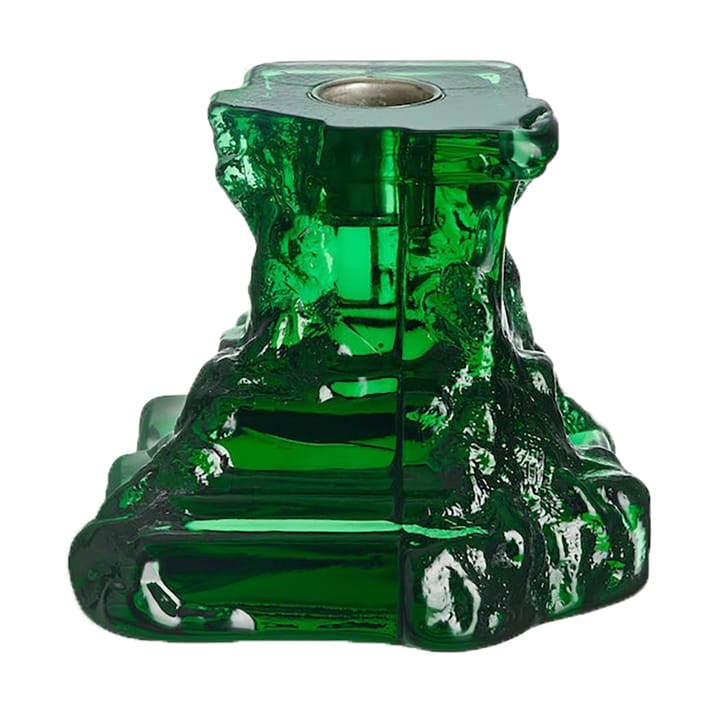 Rocky Baroque candle sticks 95 mm - Emerald green - Kosta Boda