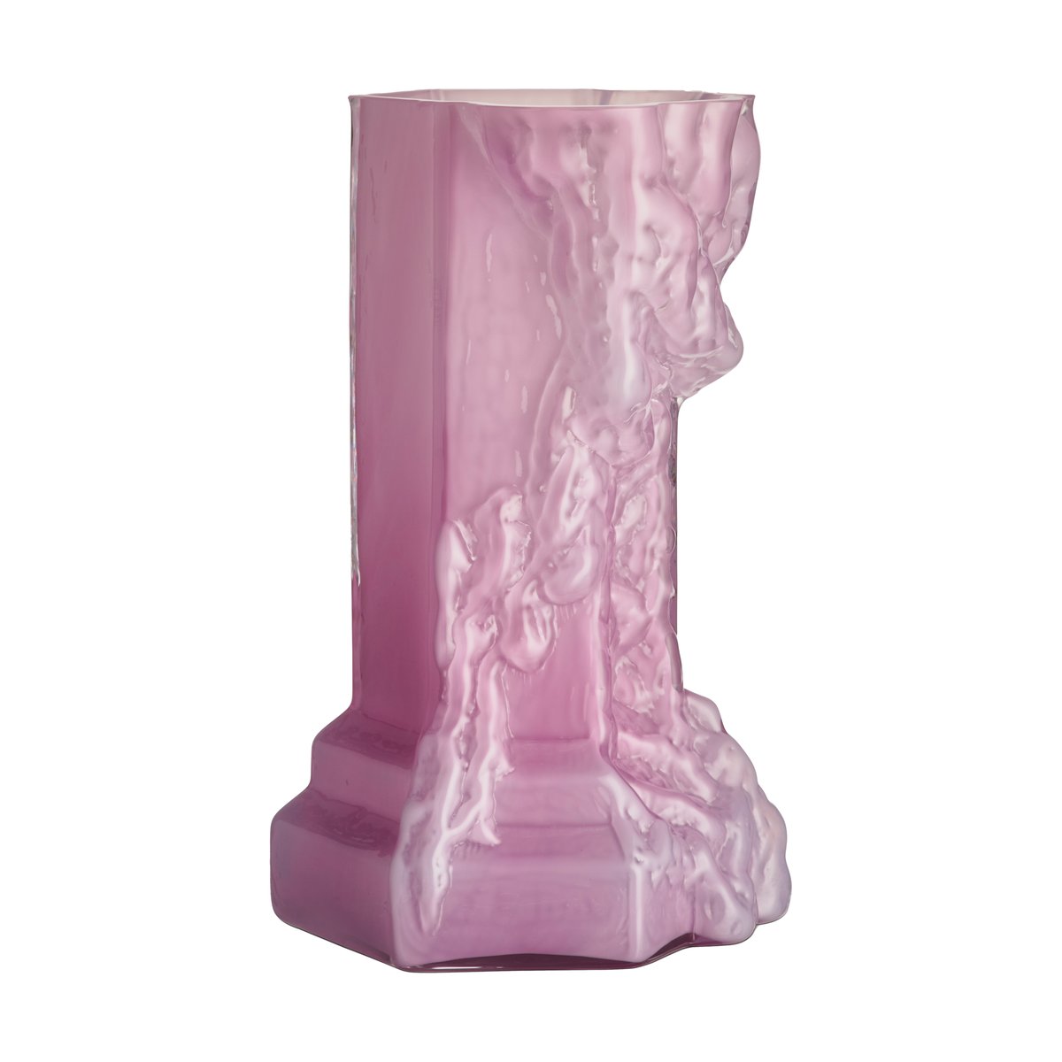 Kosta Boda Rocky Baroque vase 35 cm Cool pink | Scandinavian Design | Vases | Pink