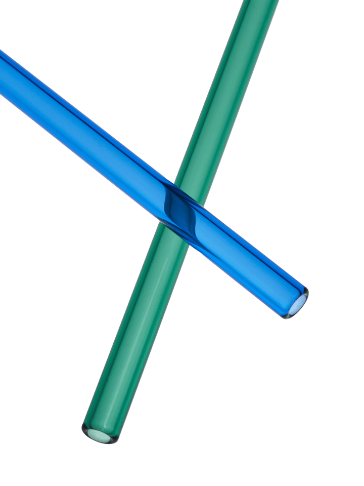 Sipsavor straws 200 mm 2-pack, Blue-green Kosta Boda