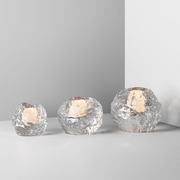 Snowball candle holder 3-pack - 3-pack - Kosta Boda