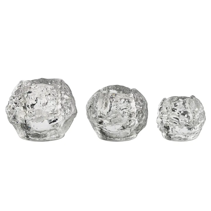 Snowball tealight holder 3-pack - 3-pack - Kosta Boda