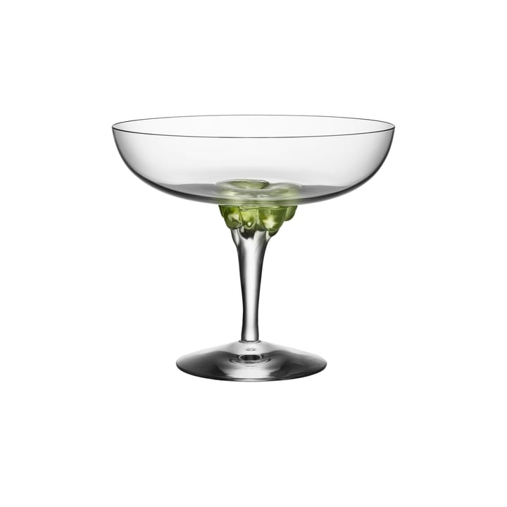 Sugar Dandy coupe glass 32 cl - green - Kosta Boda